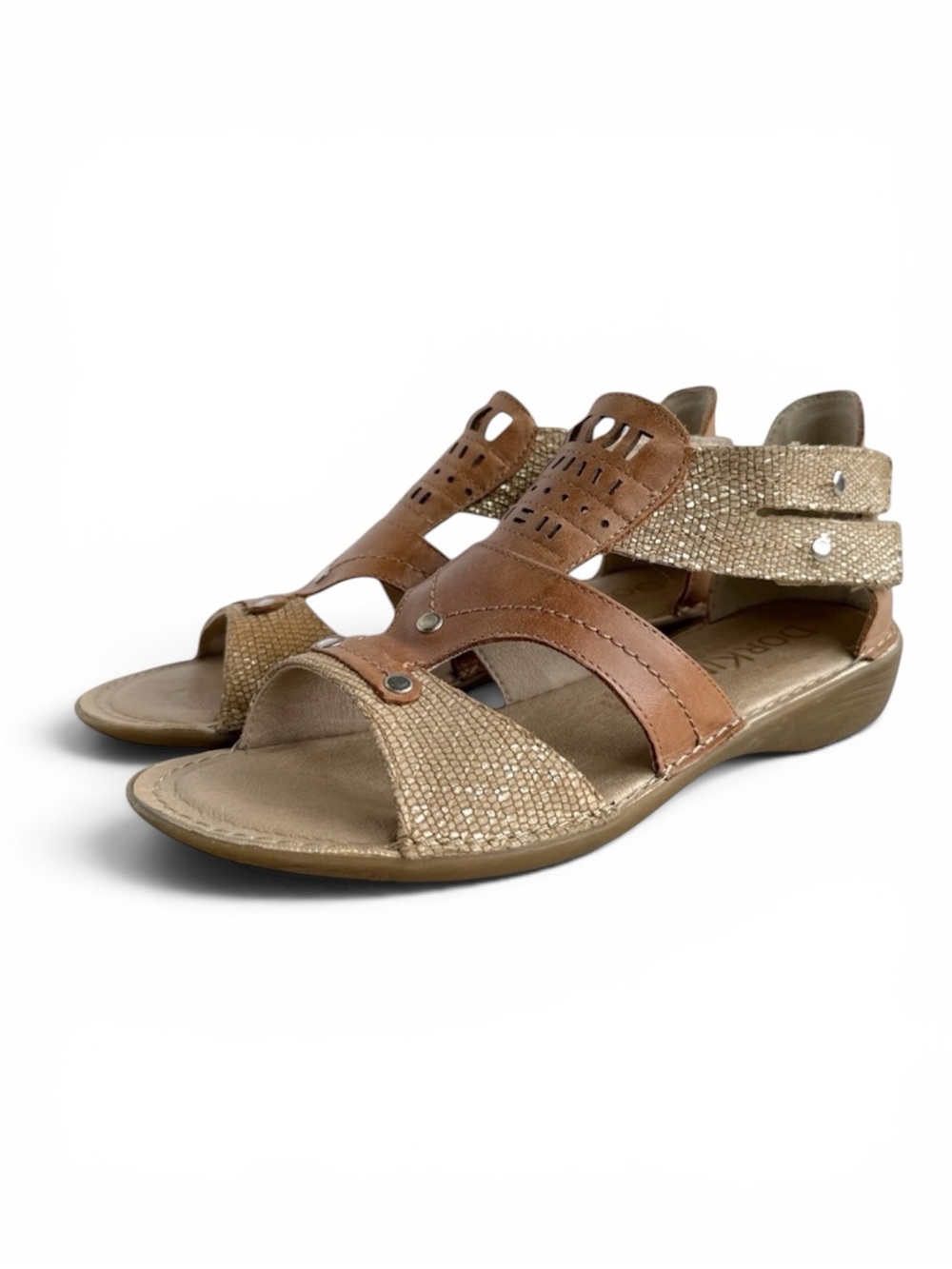 Dorking Gladiator Sandals with Ankle Strap Tan Size EU 36